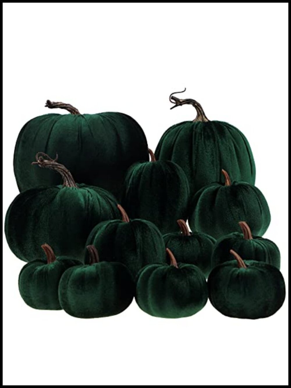 Artificial Velvet Pumpkins 12 Pcs Fake Foam Pumpkin Set Fall Home Decor